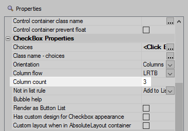 Column count set to 3
